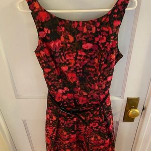 Black and pinkish red mini dress!